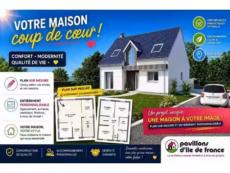 terrain avec maison neuf à vendre