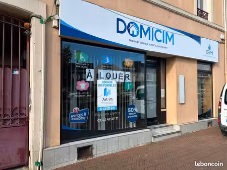 à louer – local commercial / bureaux 85 m² avec vitrine – le mans chasse royale – dispo im