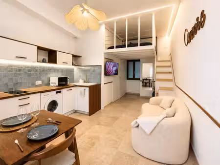cannes - studio 18m2 avec mezzanine - entièrement rénové