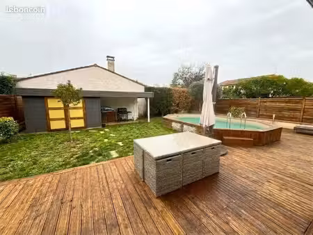 maison t4 rénovée, jardin & piscine – lafourguette