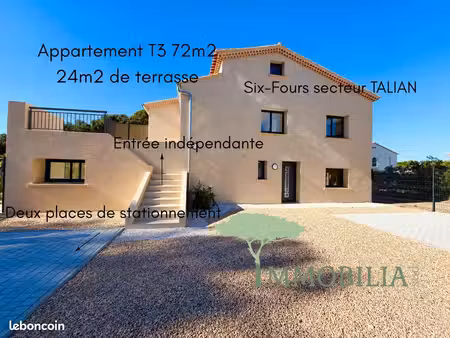 appartement 3 pièces 72 m²