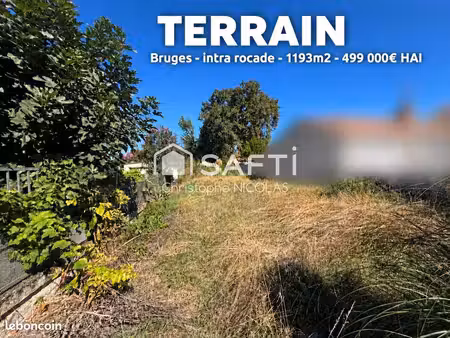 terrain 1193 m² bruges