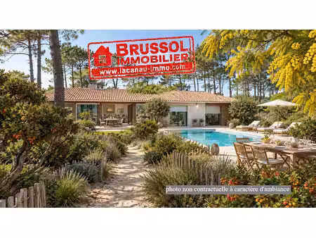 maison et terrain de 3000 m2 face au lac première ligne lacanau