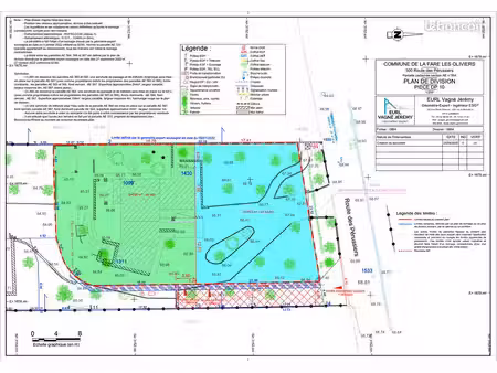 terrain 450 m² la fare les oliviers