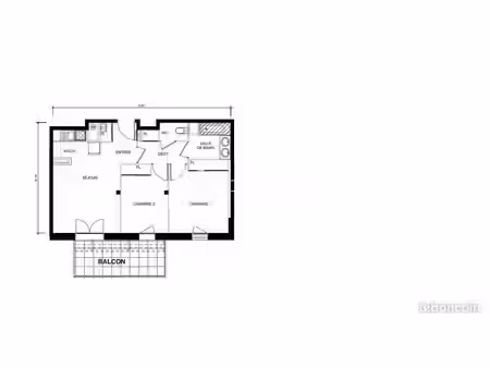 appartement 2 pièces 58 m²