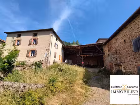 ancienne ferme en pierre avec dépendances et beau potentiel