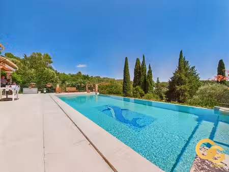 le tignet – villa de plain-pied avec vue dégagée, piscine à