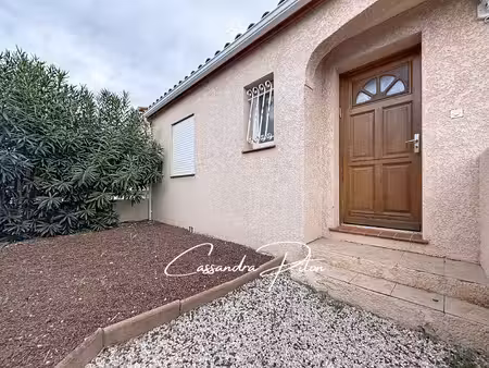 cabestany - villa 3 chambres, jardin et garage