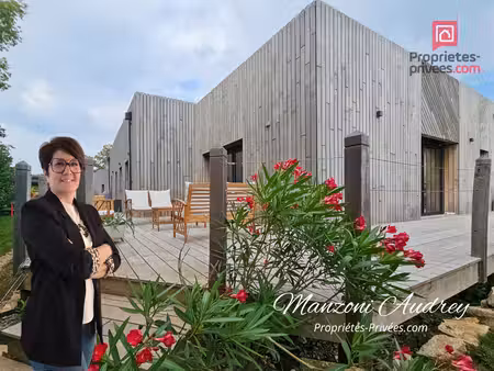 maison contemporaine d'architecte de 2020, de 145m², 4 chambres, terrasse de 100m², dpa a,