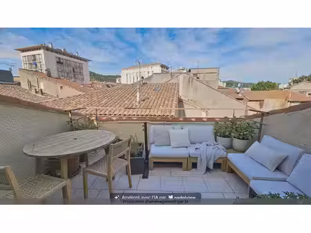 alès – duplex de 68,59 m² avec terrasse tropézienne de 9.42m², sans vis-à-vis