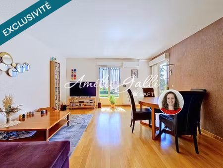 t3 de 77 m² traversant au dernier étage avec balcon