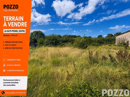 terrain constructible neuf à vendre