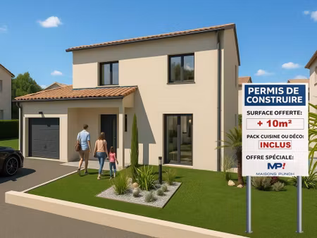 terrain avec maison neuf à vendre