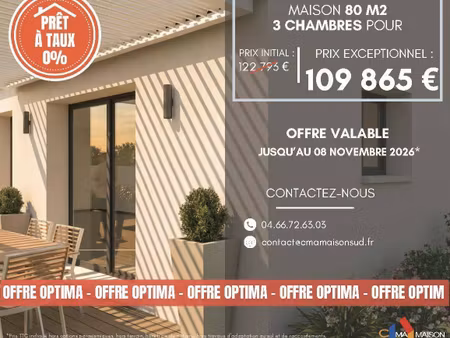 terrain avec maison neuf à vendre