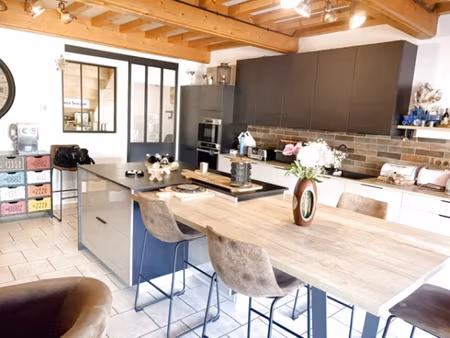 charmante maison en pierre rénovée avec terrasse sans vis-à-vis