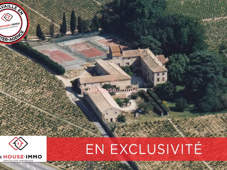 ancien domaine viticole sur un vaste terrain à orsan 30