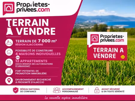 terrain de 7000 m2 pour promotion immobilière