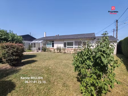 ezy sur eure 27530 maison de plain-pied - 3 chambres - 2 garages - appentis - terrain - 18