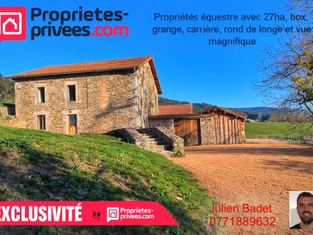 corps de ferme 6 pièce(s) 350 m2 environ + terrain 27ha avec sources + dépendances