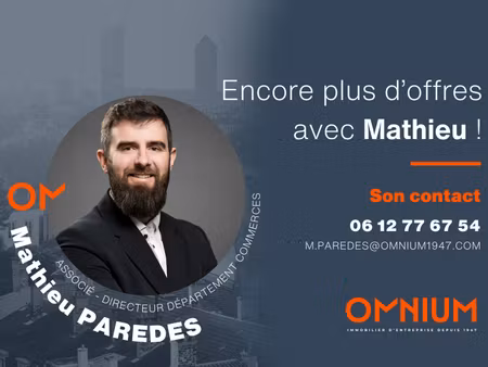 achat local commercial 60m²