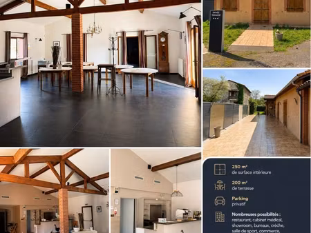 ◊ belle opportunité – local commercial 250 m² + terrasse 200 m² + parking – colomi