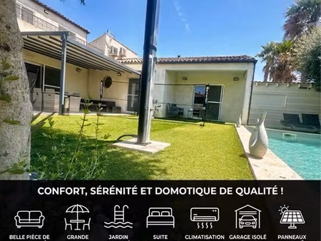 villa contemporaine- dpe a – piscine au sel – fabrègues (direct propriétaire)