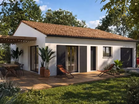 projet de construction d'une maison 60 m² avec terrain à le barp (33)