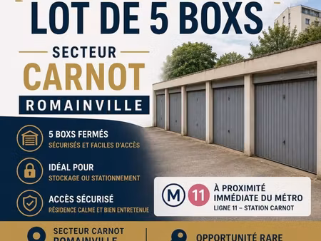 garage/box 60 m² romainville