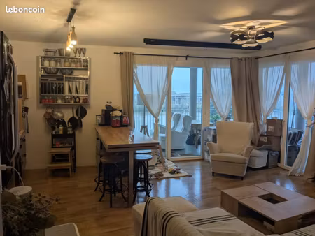 location meublée - appartement 3 pièces - 61 m² - nantes – vue loire proche gare sud