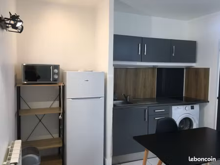 appartement meublé t2 avec courette et garage