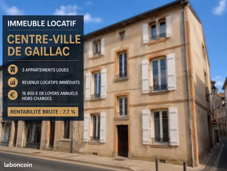 immeuble locatif centre ville gaillac
