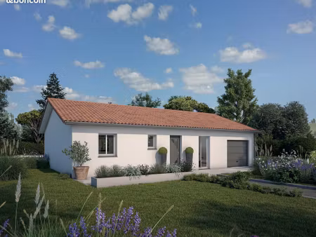 burlats  villa t4 neuve avec garage et terrain de 1000 m²