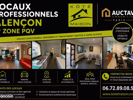 bureaux 75 m² alencon