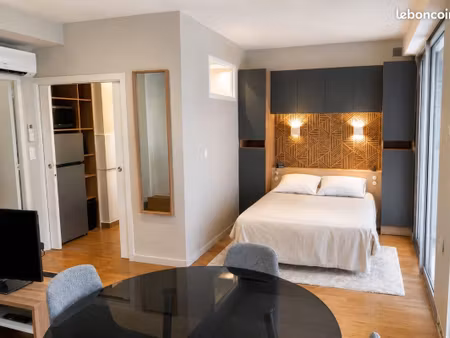 superbe appt 38m² climatisé - grand balcon - boulevard des belges tête d'or