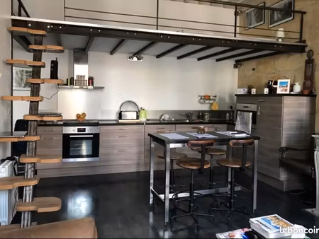 t2 meublé 48m² - quartier fondaudège - sans frais agence