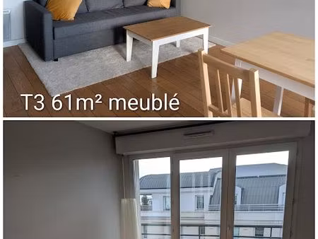 appartement t3 meublé 61m²