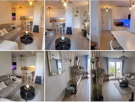 appartement meublé 3 pièces – 62 m² – balcon 13 m² – parking – noisy-champs