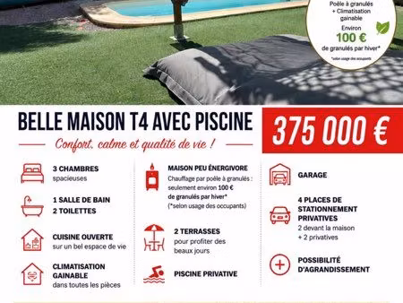 belle villa + piscine