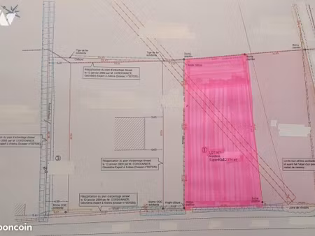 terrain 771 m² guemps