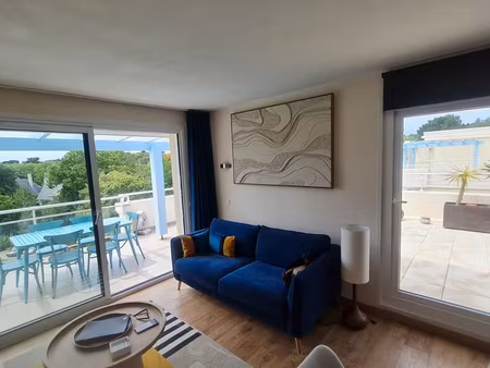 la baule - t2 d'exception avec terrasse de 65 m2 - résidence de standing avec piscines - v