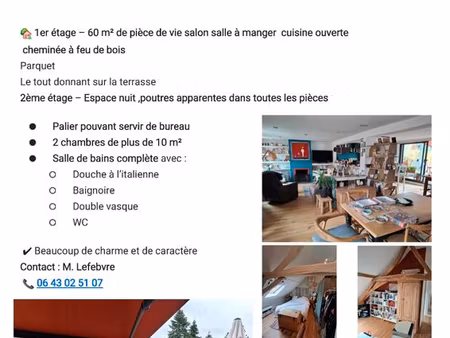 vend appartement dans maison de ville