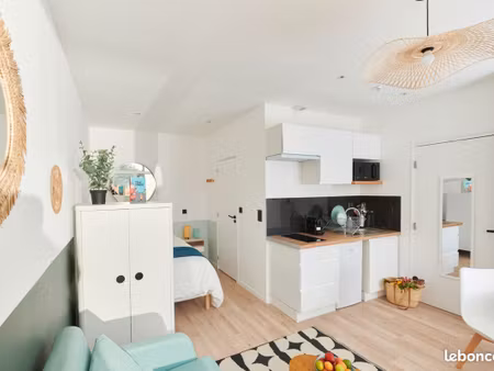bail mobilité – 2 mois max. studio 4 pers. lis queen size + canapé-lit– terrasse privée  s