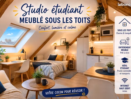 chambre studio pour étudiant-e