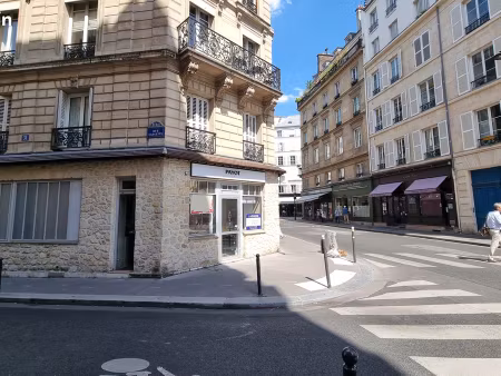 boutique d'angle - emplacement et passage
