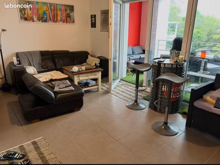 anglet appt t3 récent très lumineux avec terrasse expo plein sud sans vis à vis et pkg en 