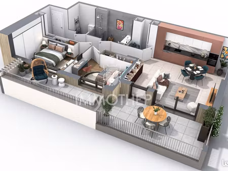 appartement 3 pièces 68 m²