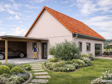 projet de construction d'une maison 79 m² avec terrain à turckheim (68)