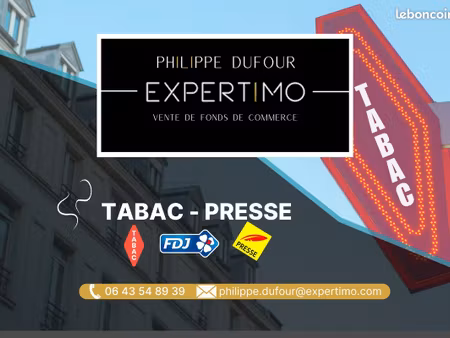 fdj  presse  tabac 30 m² montluçon