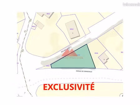 terrain 1165 m² saint-laurent-en-grandvaux