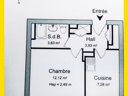 27 m2 cote frange verte